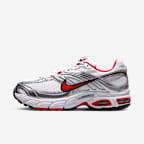 White/Metallic Silver/Black/University Red