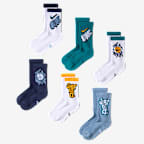 Nike Everyday Cushioned Older Kids' Crew Socks (6 Pairs) - Multi-Colour