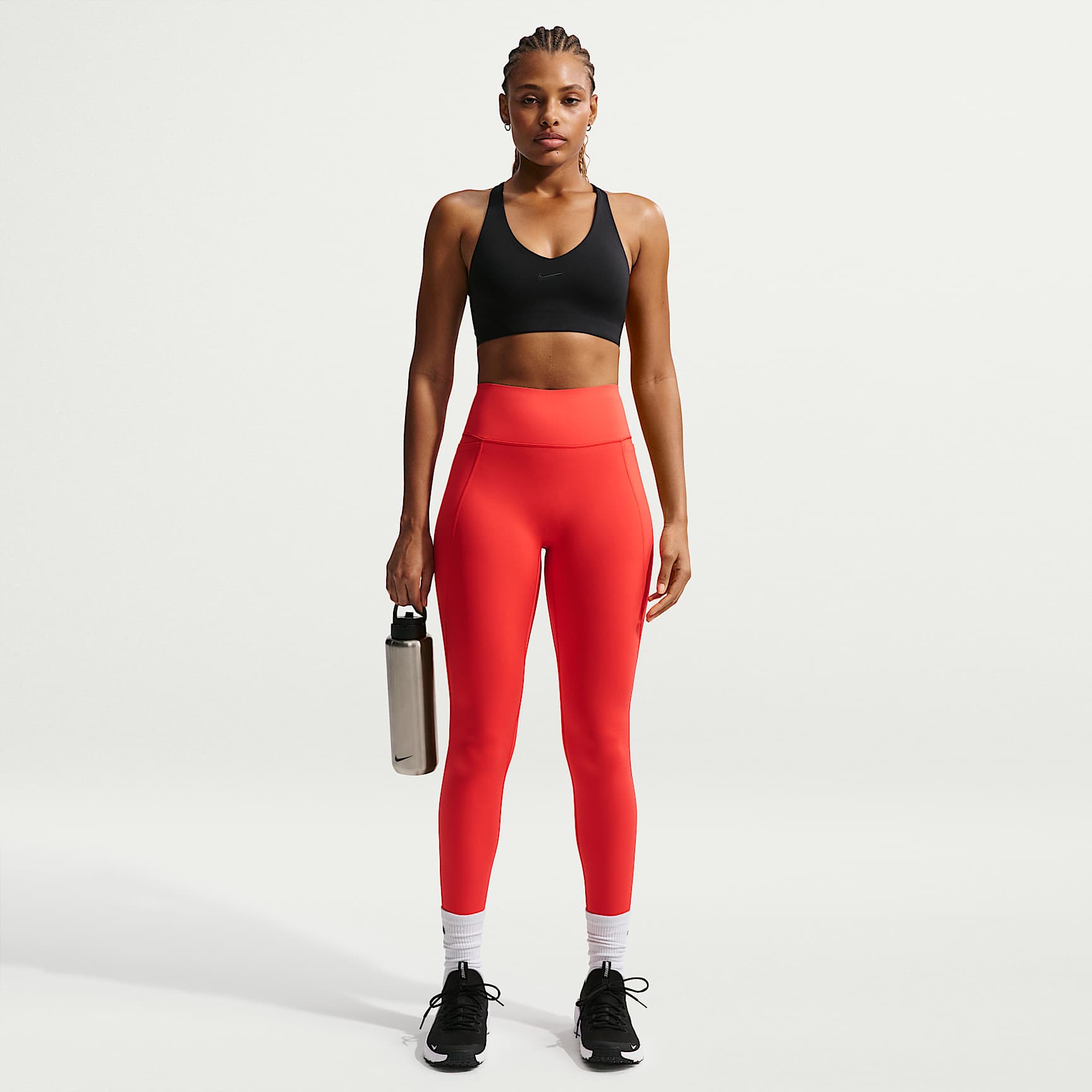 Nike Universa Women's High-Waisted 7/8 Leggings with No Front Seam