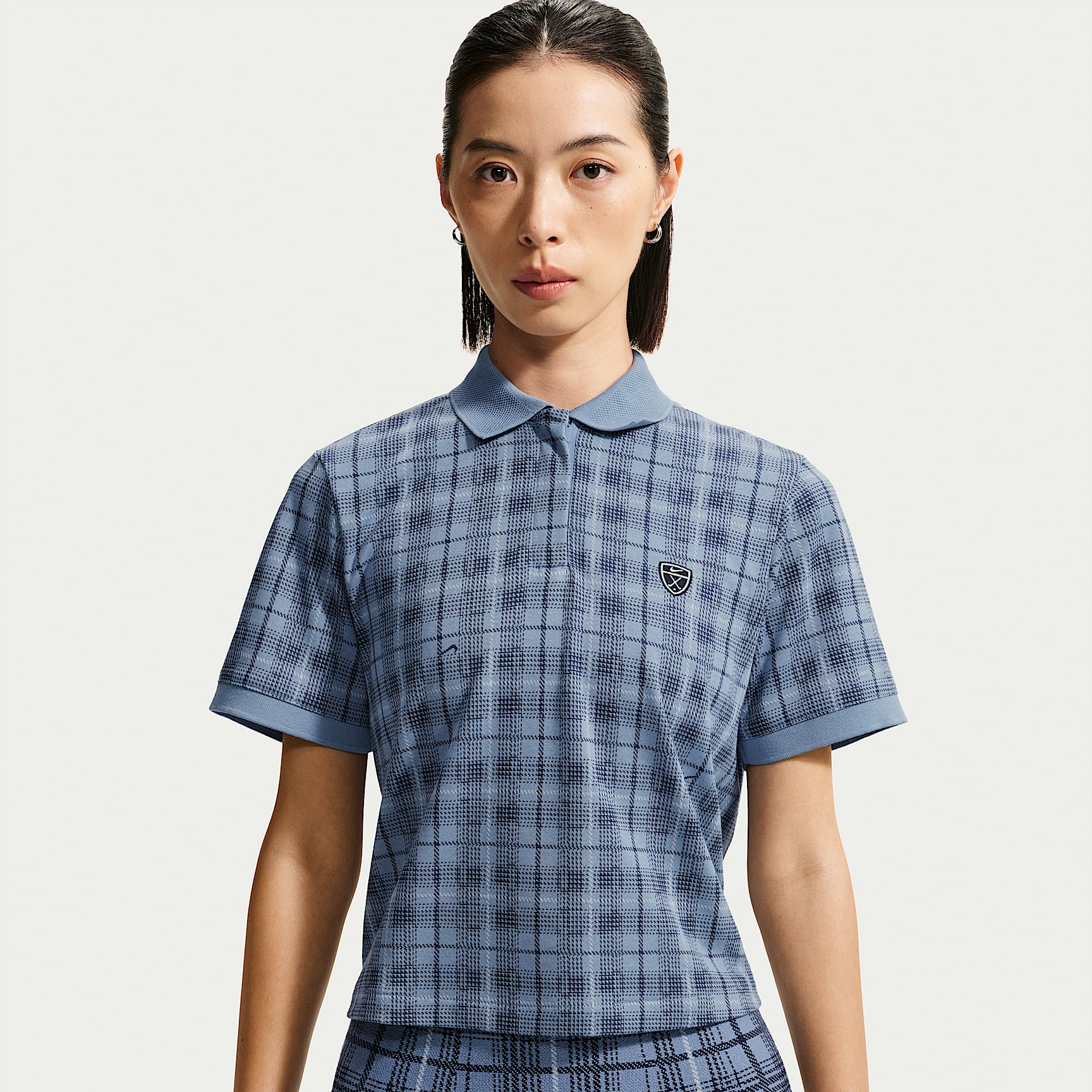Nike Fairway Fresh Women's Dri-FIT Tartan Golf Polo