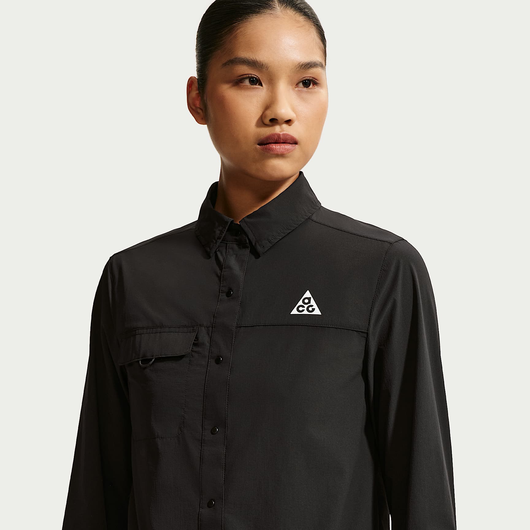 ACG 'Aireez' Women's Button-Up Long-Sleeve Trail-Running Top