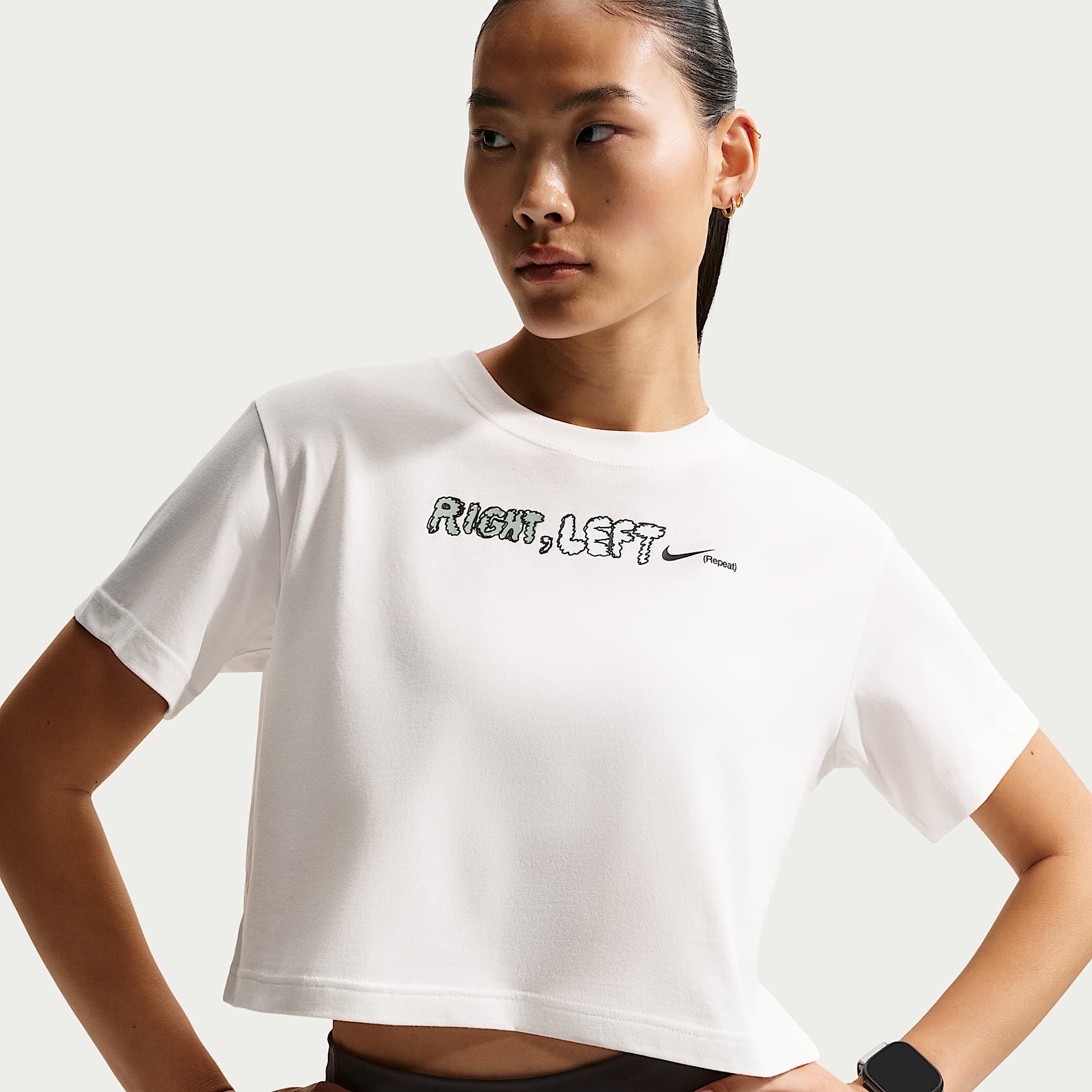 Nike Swift Women's Dri-FIT Short-Sleeve Cropped Running T-Shirt