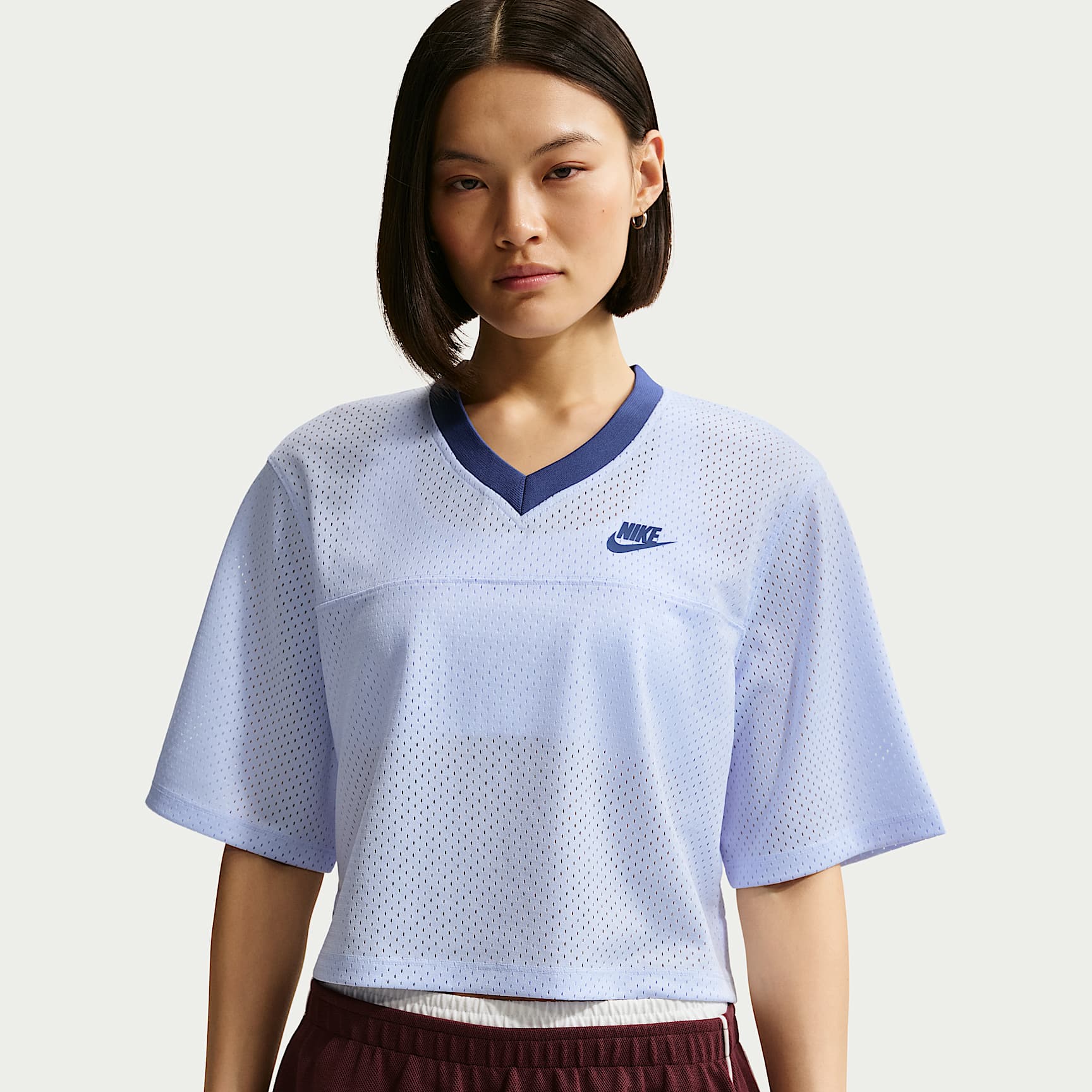 Nike Sportswear Women's Oversized Heritage Cropped Mesh Jersey