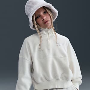 Nike Sportswear Older Kids' (Girls') Long-Sleeve Fleece Top