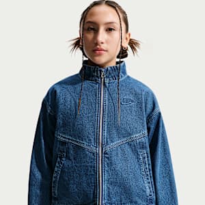 Nike Sportswear Collection Windrunner Older Kids' Denim Jacket