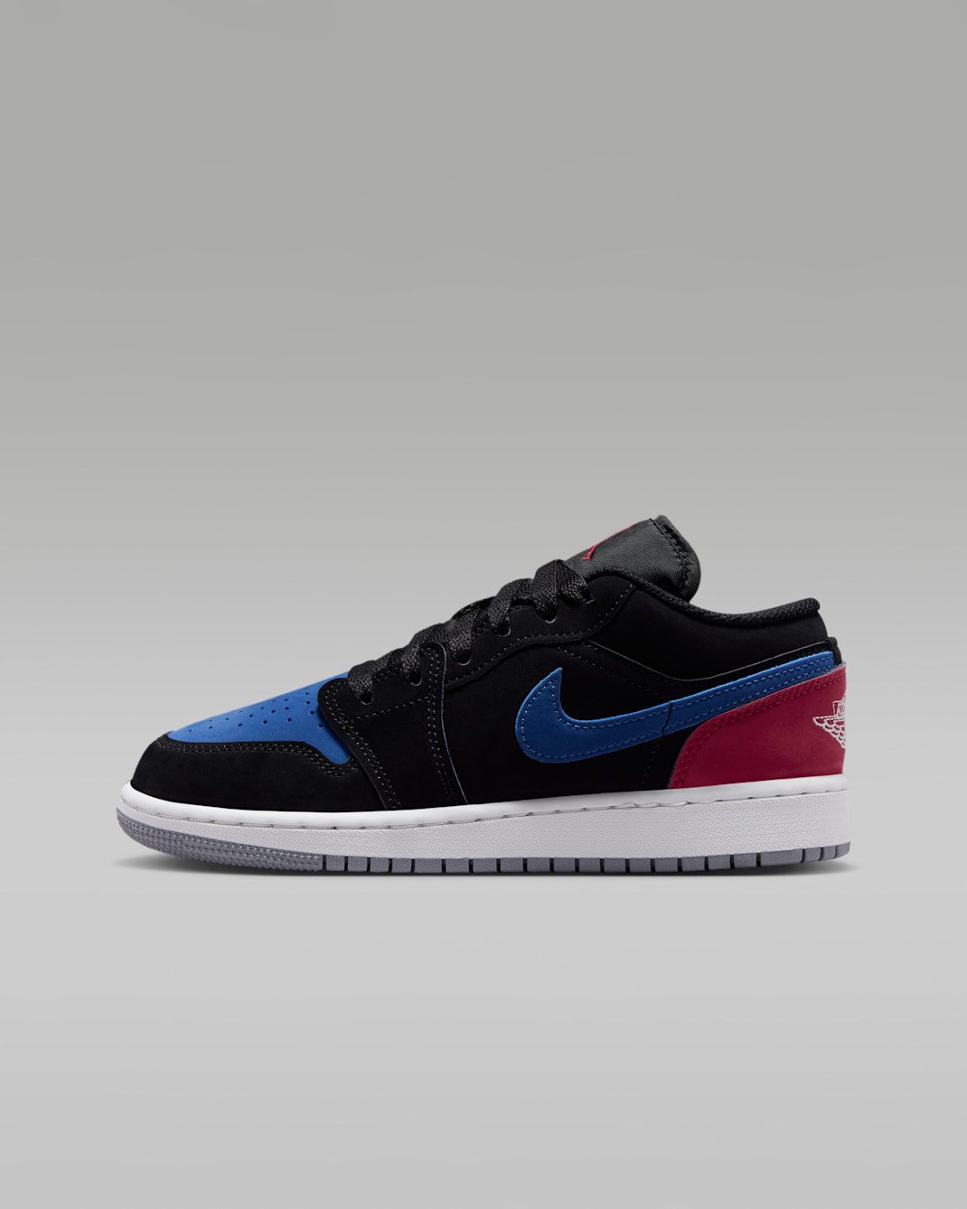 Air Jordan 1 Low Older Kids' Shoes - Black/True Blue/Varsity Red/Summit White