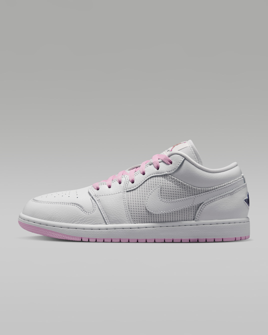 Air Jordan 1 Low SE Men's Shoes - Summit White/Light Arctic Pink/Silver