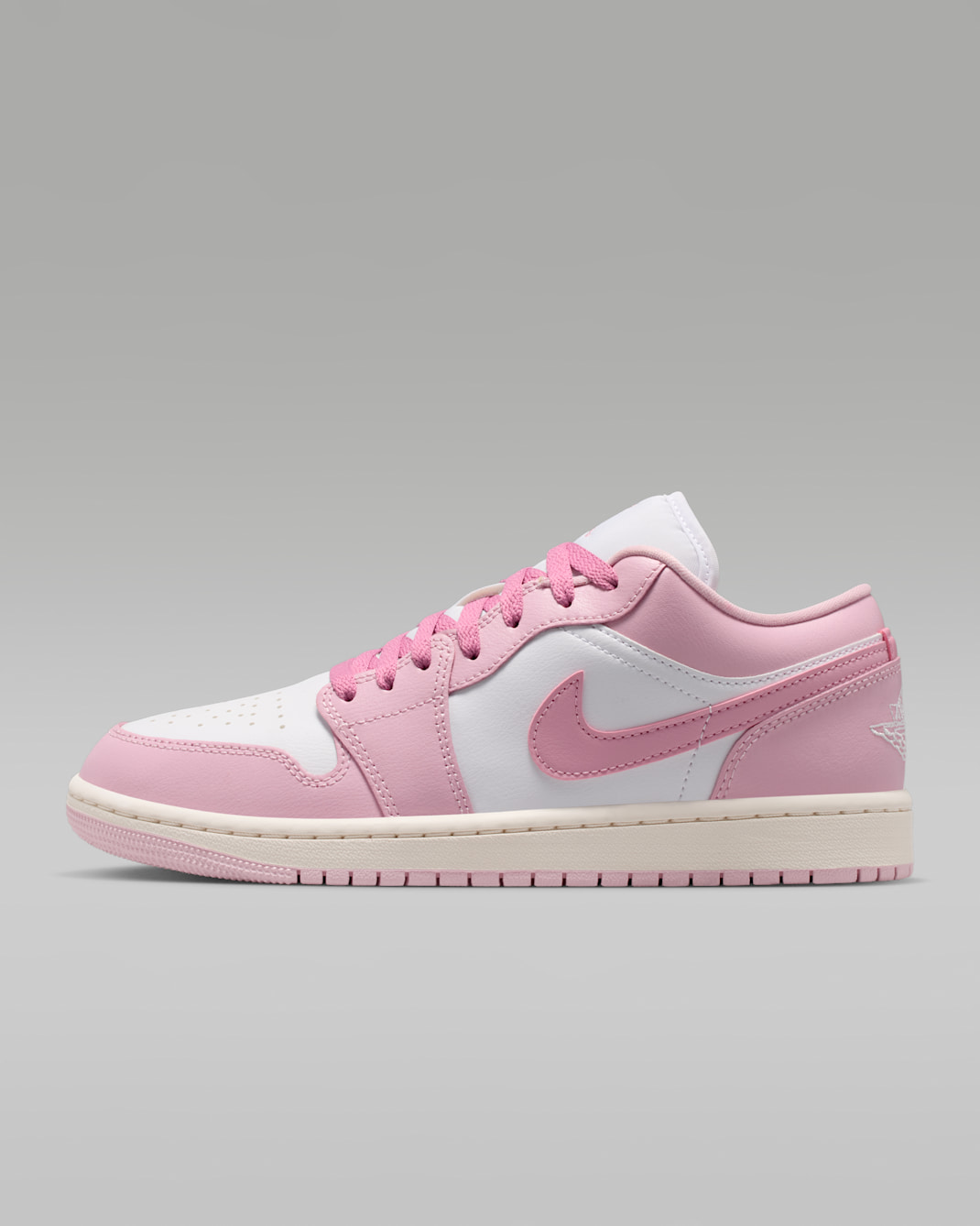 Air Jordan 1 Low Women's Shoes - Iced Carmine/Elemental Pink/Sail/White