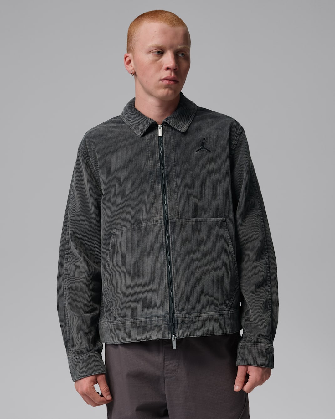 Jordan Flight Men's Corduroy Chore Jacket - Black/Black