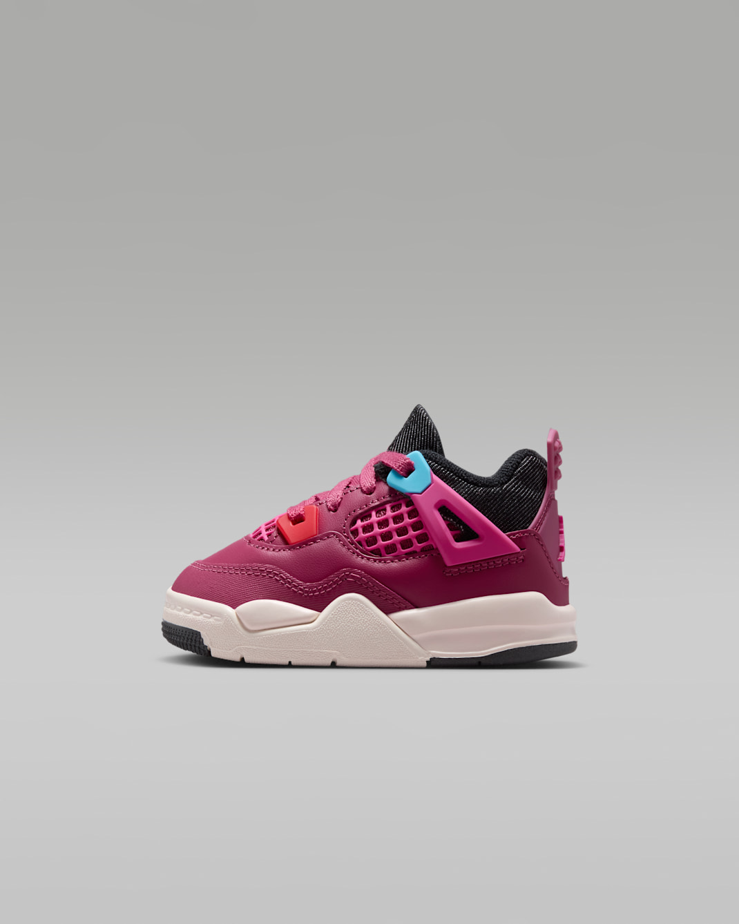 Jordan 4 Retro 'She's A Star' Baby/Toddler Shoes - Sweet Beet/Off-Noir/Chalk/Desert Pink