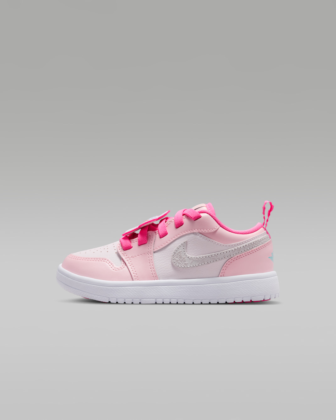 Jordan 1 Low Alt SE Younger Kids' Shoes - Pink Glow/Pink Bloom/Hyper Orange/Light Aqua