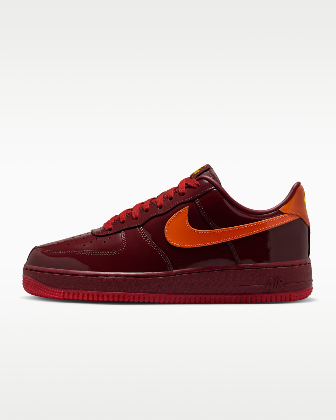 Air Force 1 Low Men's Shoes - Dark Team Red/Safety Orange/Challenge Red/University Gold