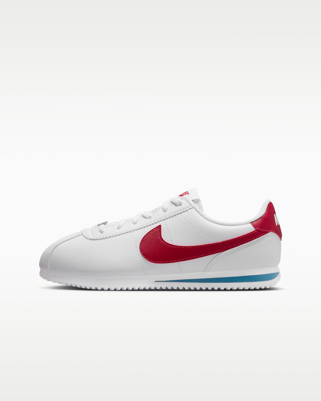 Nike Cortez Older Kids' Shoes - White/Varsity Blue/Varsity Red