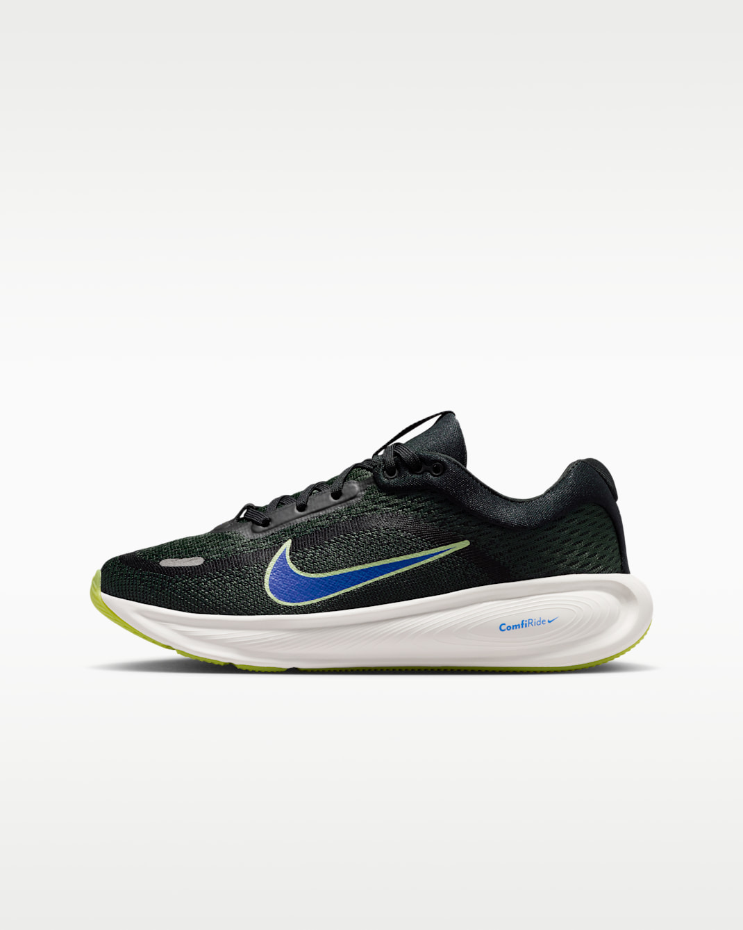 Nike Stellar Ride Older Kids' Running Shoes - Black/Black Spruce/Light Liquid Lime/Racer Blue