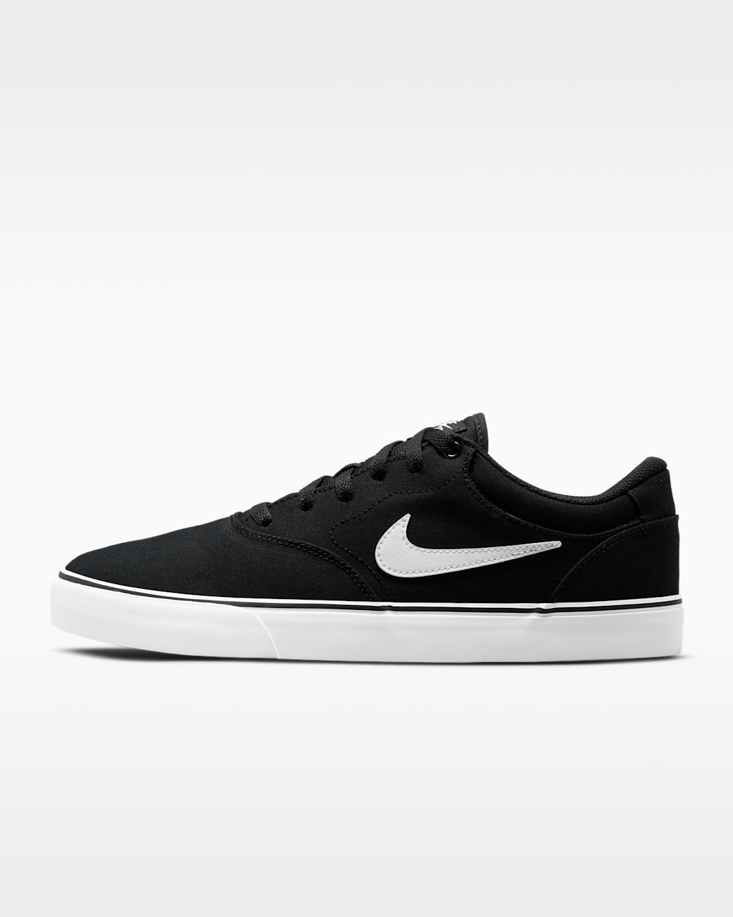 Nike SB Chron 2 Canvas Skate Shoe - Black/Black/White