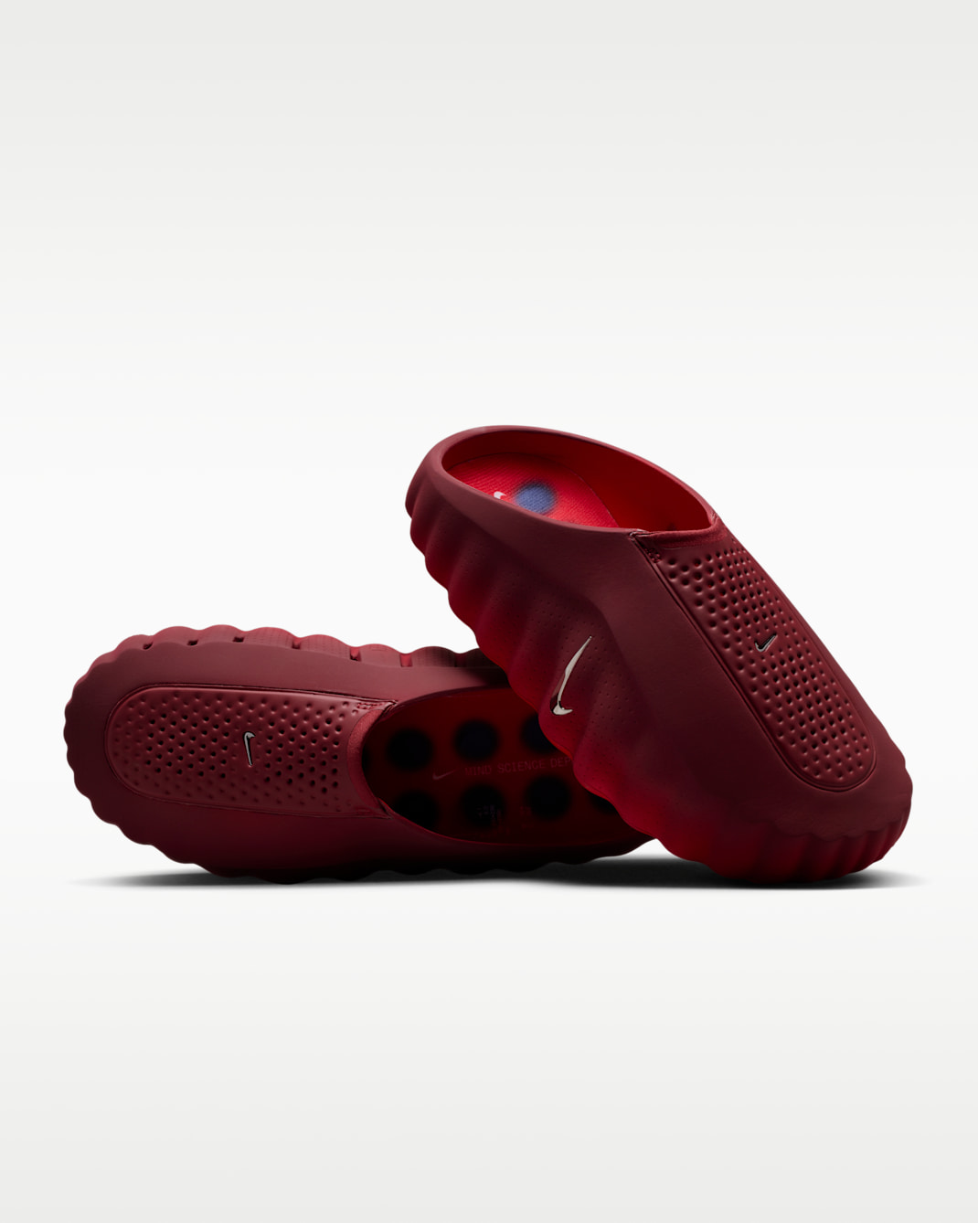 Nike Mind 001 Men's Pregame Mules - Team Red/University Red/Midnight Navy/Chrome