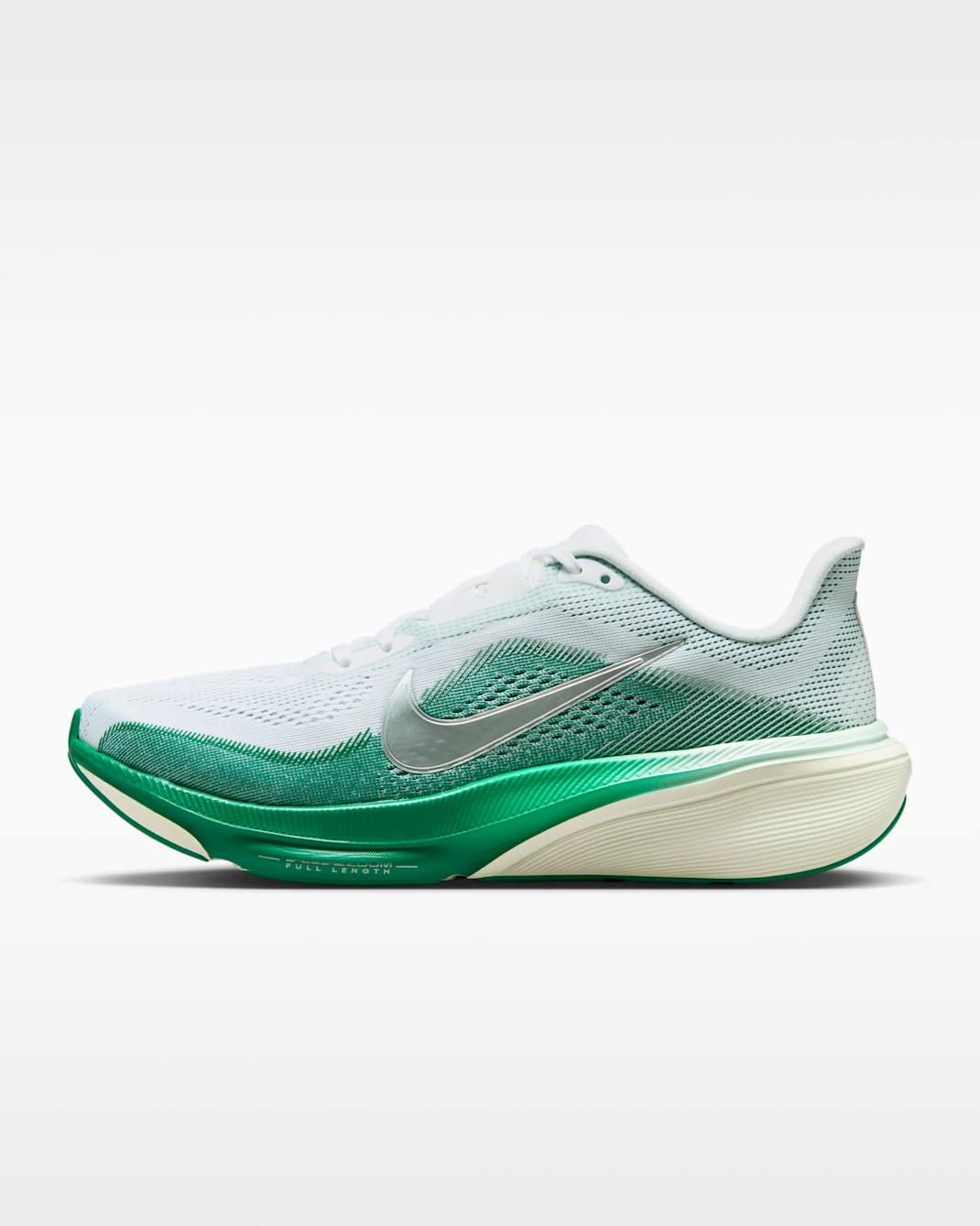 Nike Pegasus 42 Women's Road-Running Shoes - White/Malachite/Barely Green/Metallic Silver
