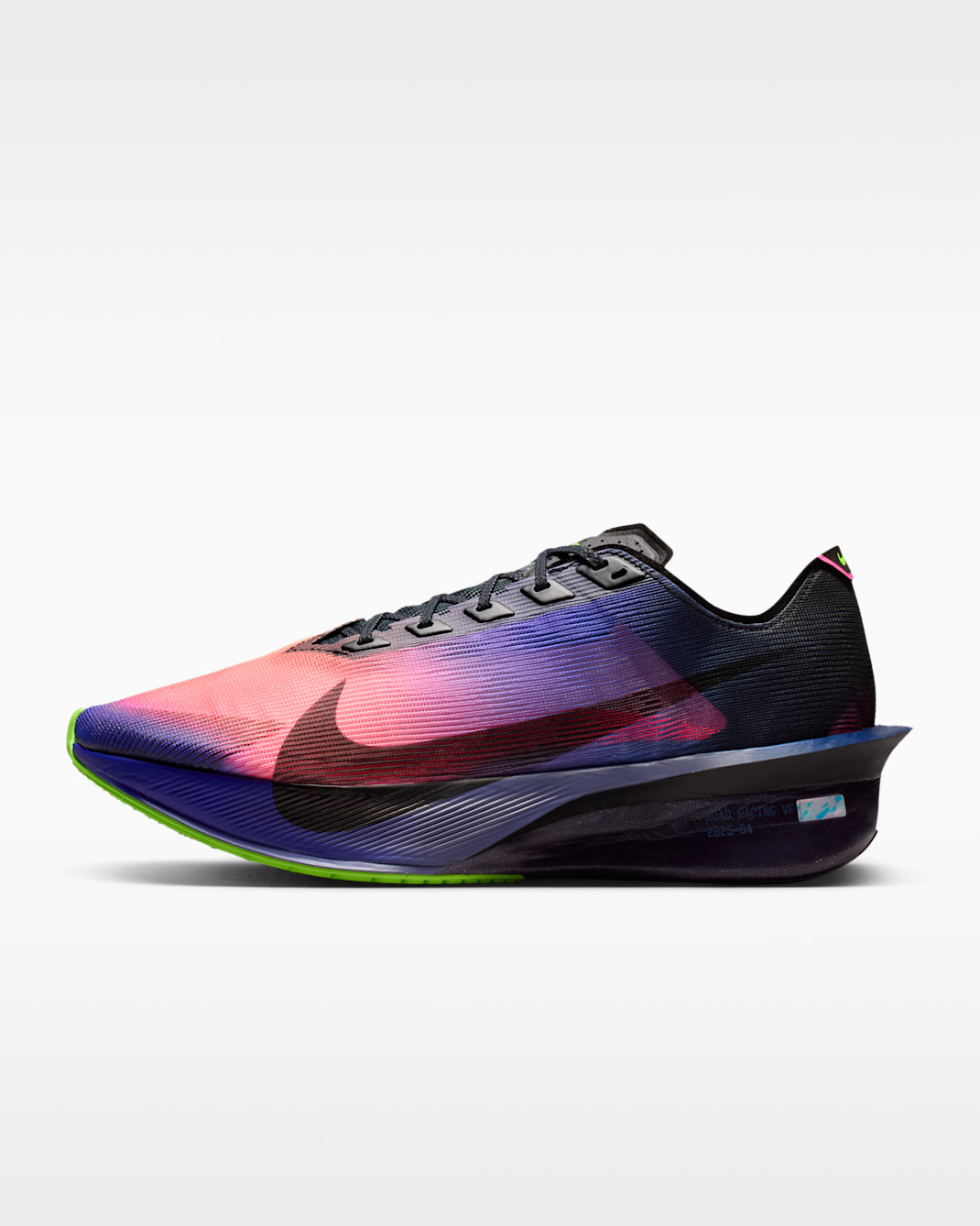 Nike Vaporfly 4 Glam Men's Road Racing Shoes - Dark Obsidian/Purple Dynasty/Flash Crimson/Black