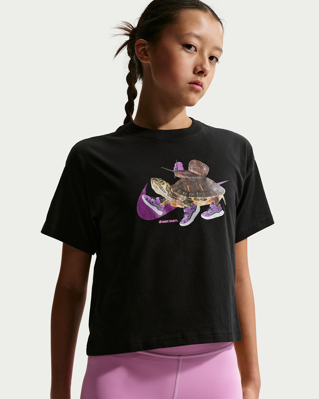 Nike Sportswear Older Kids' (Girls') Boxy T-Shirt - Black