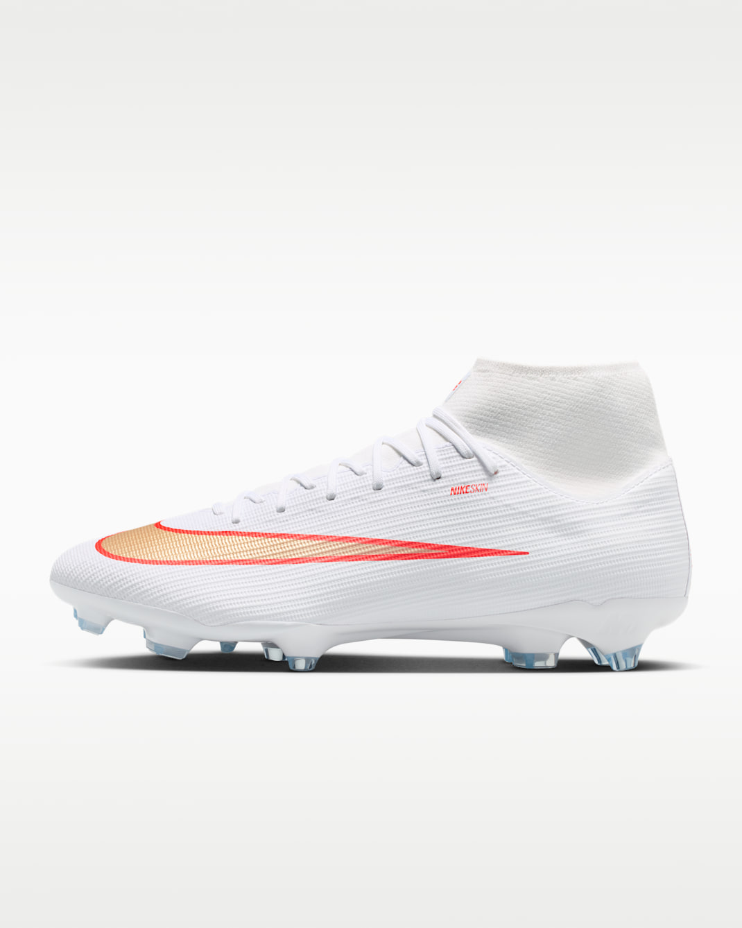 Nike Mercurial Superfly 11 Academy Multi-Ground High-Top Football Boots - White/Bright Crimson/Blur