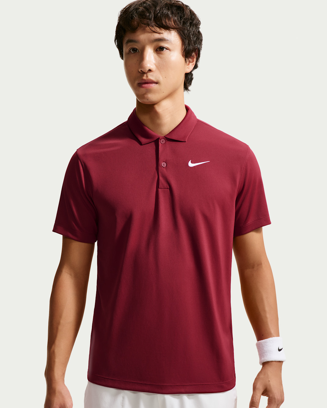 NikeCourt Dri-FIT Men's Tennis Polo - Team Red/White