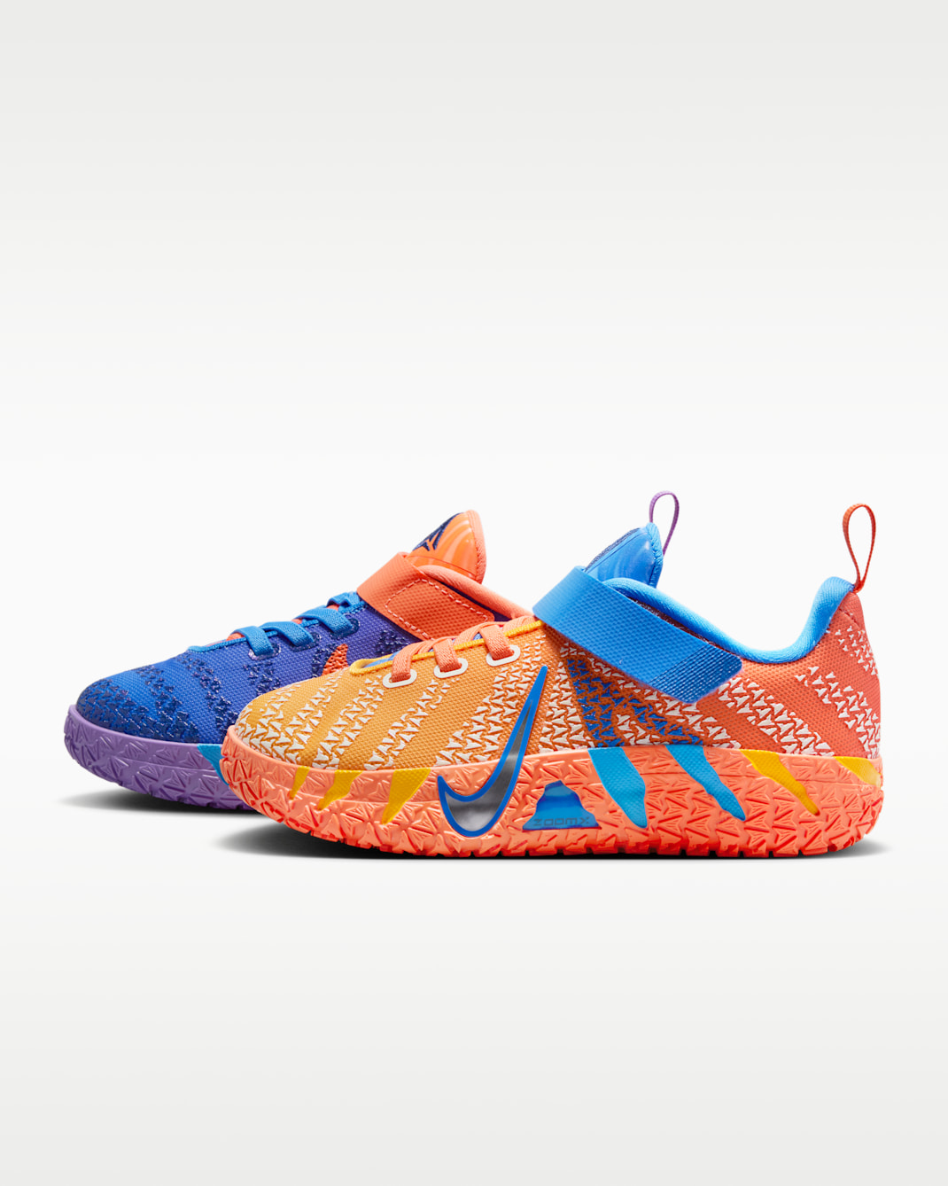 Ja 3 Younger Kids' Basketball Shoes - Blue Crystal/Turf Orange/Midnight Navy/Metallic Silver