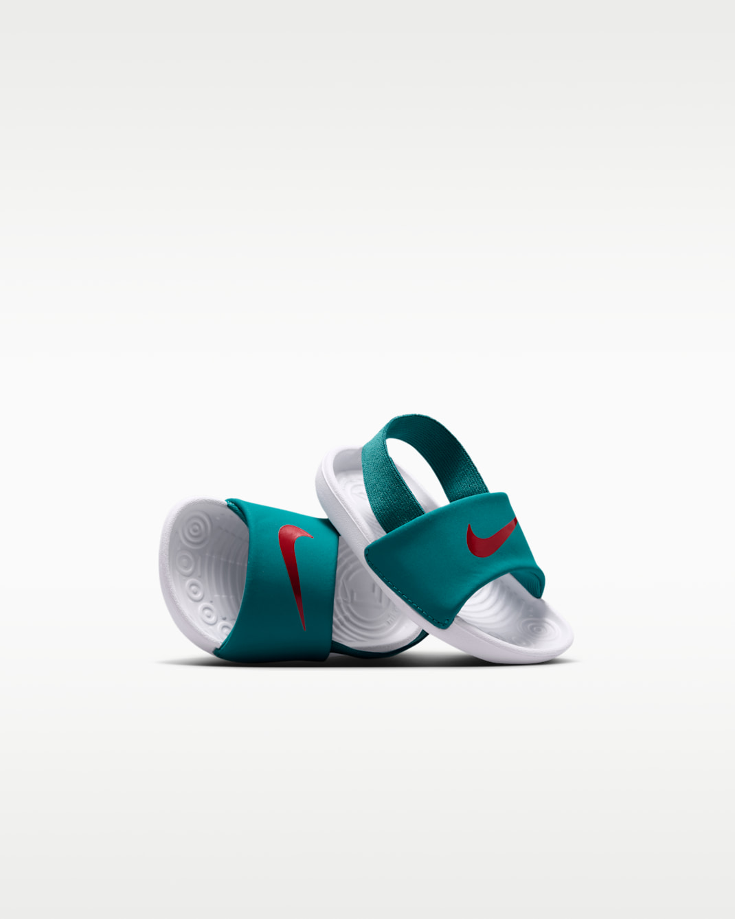 Nike Kawa Baby/Toddler Slides - Energy/Bright Spruce/White/Tropical Pink