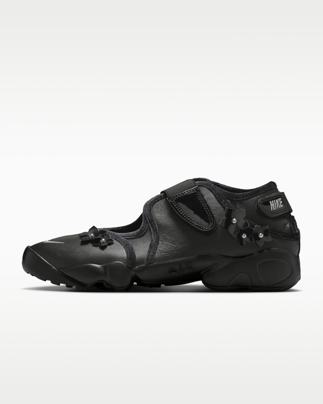 Nike Air Rift 'Florette' Women's Shoes - Black/Wolf Grey/Metallic Silver
