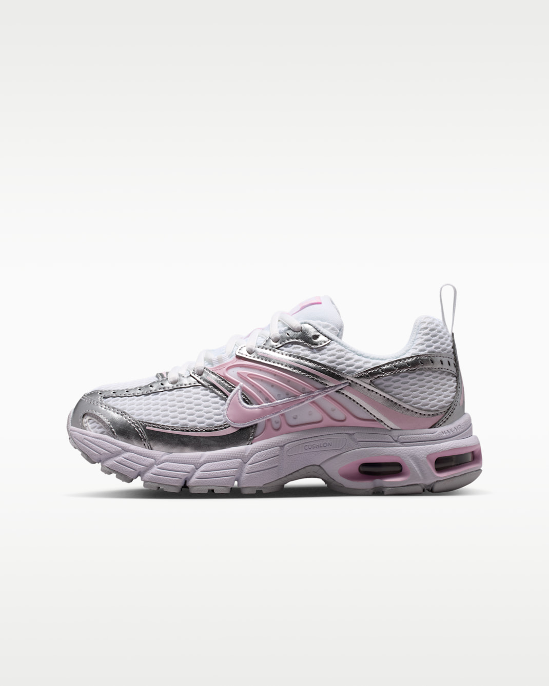 Nike Air Max Moto 2K Older Kids' Shoes - White/Pure Platinum/Metallic Silver/Pink Foam