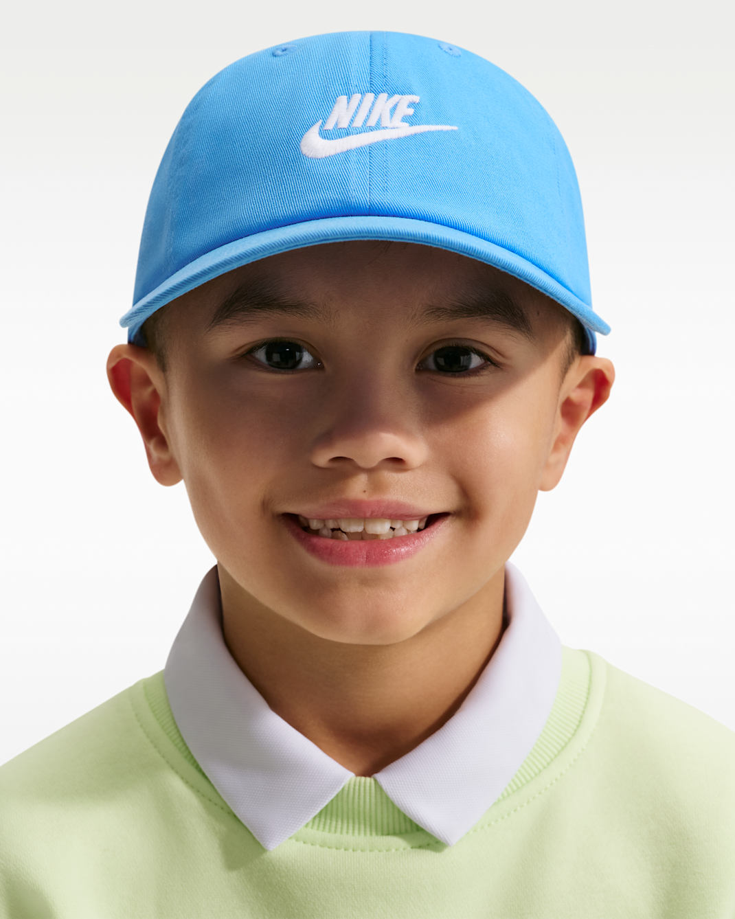 Nike Club Kids' Unstructured Futura Wash Cap - University Blue/White