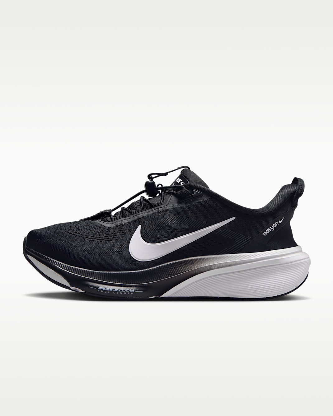 Nike Pegasus 42 EasyOn Women's Road-Running Shoes - Black/Dark Smoke Grey/White