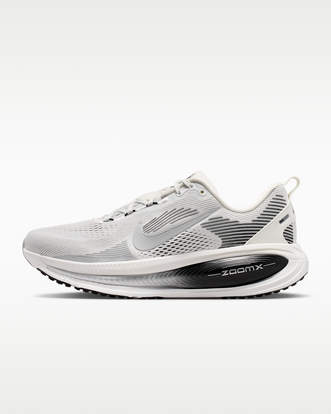Nike Vomero 18 Men's Road Running Shoes - Summit White/Black/Off-White/Metallic Silver