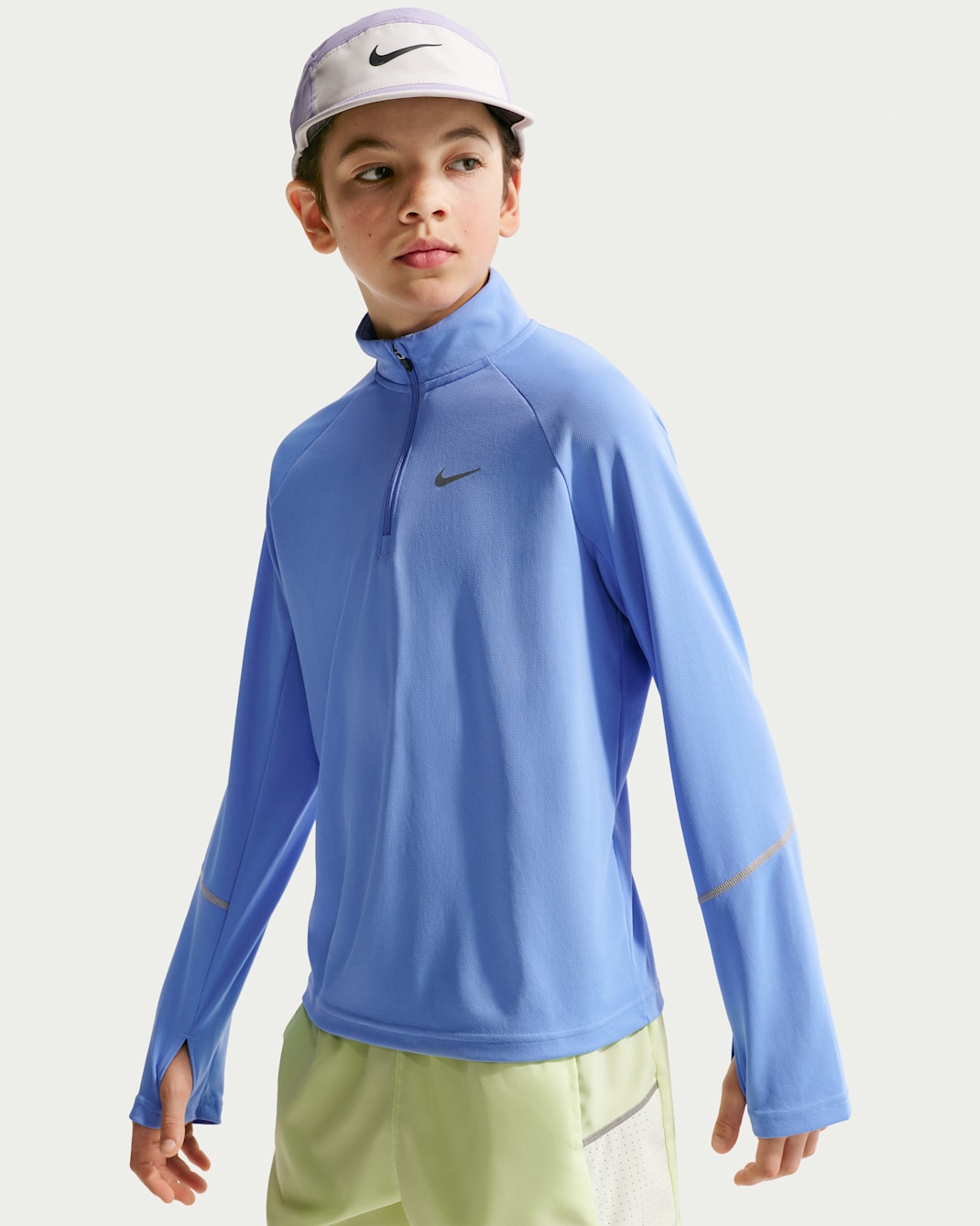 Nike Miler Older Kids' Dri-FIT 1/2-Zip Top - Royal Pulse