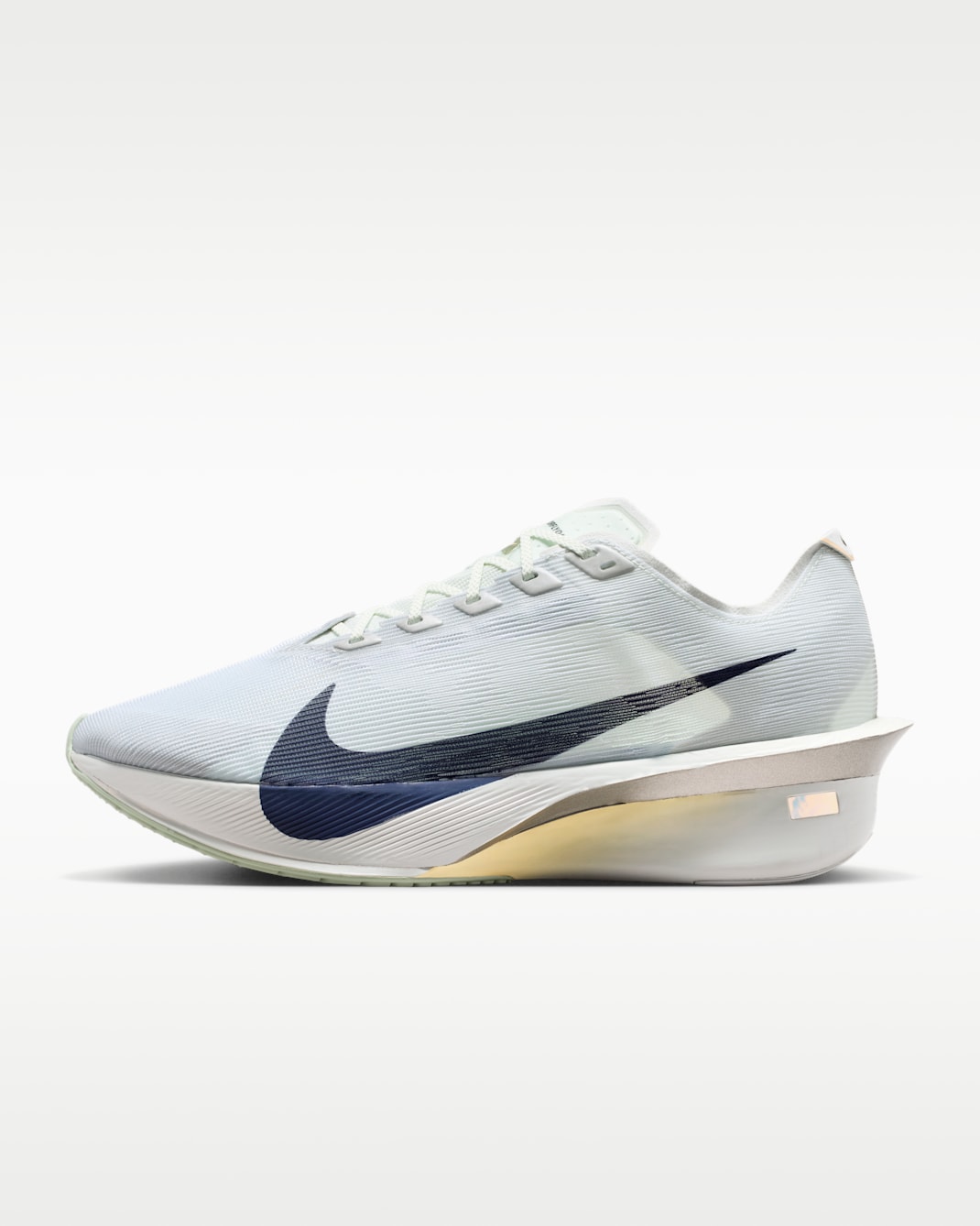Nike Vaporfly 4 Men's Road Racing Shoes - Spruce Aura/Grey Fog/Ice Peach/Dark Obsidian