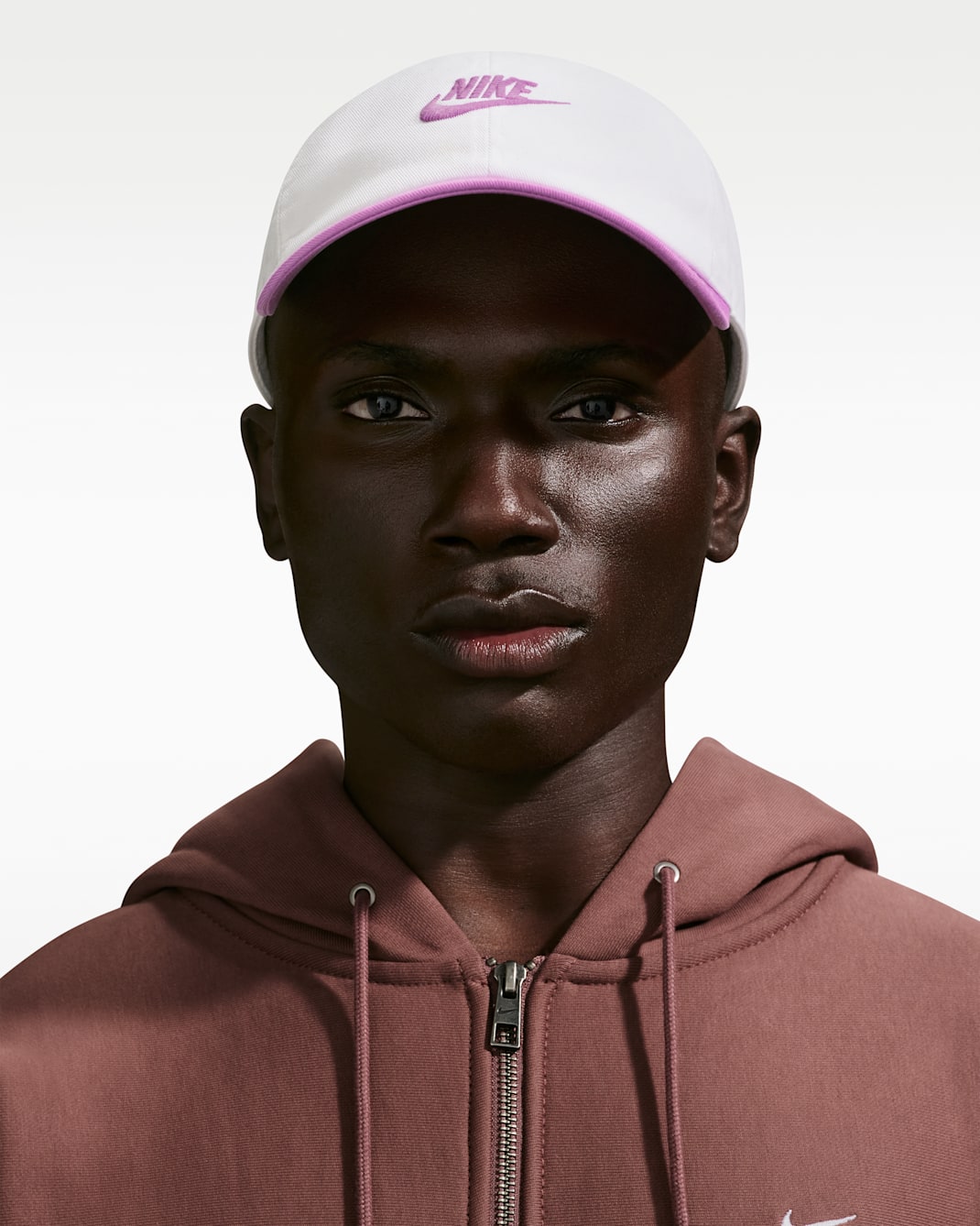 Nike Club Unstructured Futura Wash Cap - White/Light Magenta/Light Magenta