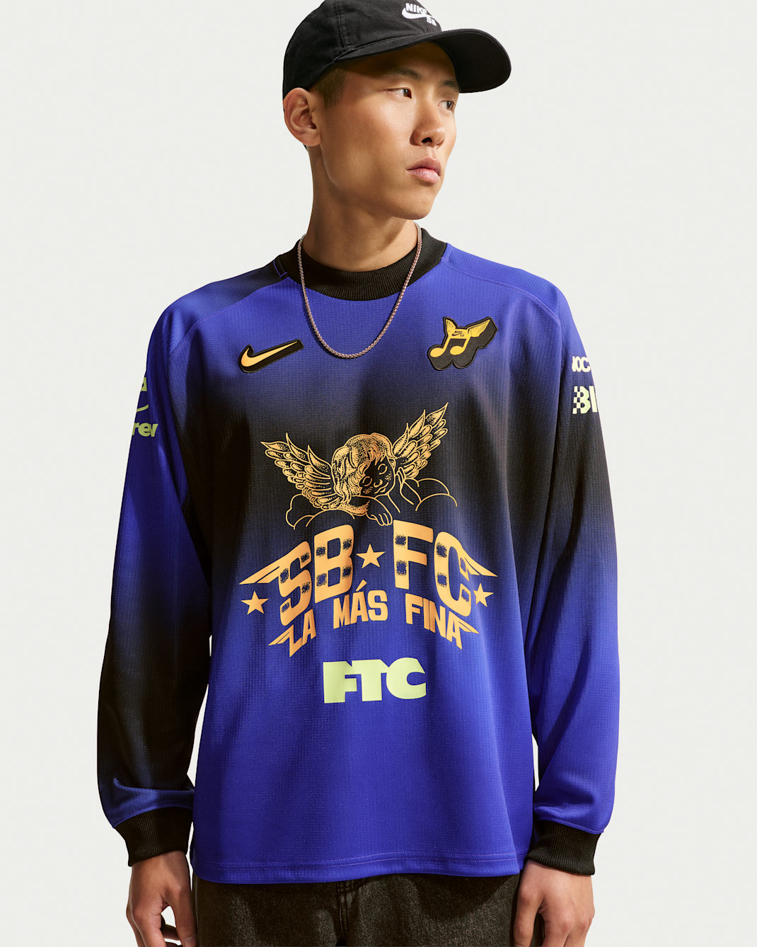 Nike SB Long-Sleeve Skate Top - Dark Concord
