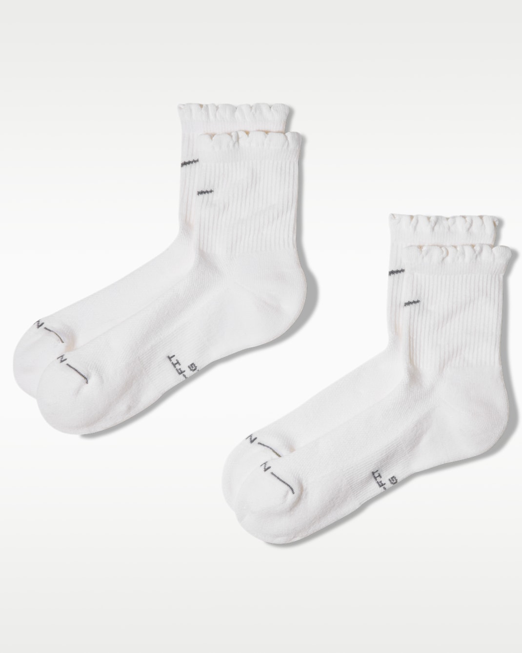 Nike Everyday Elevated Scallop Micro-Crew Socks (2 Pairs) - Multi-Colour