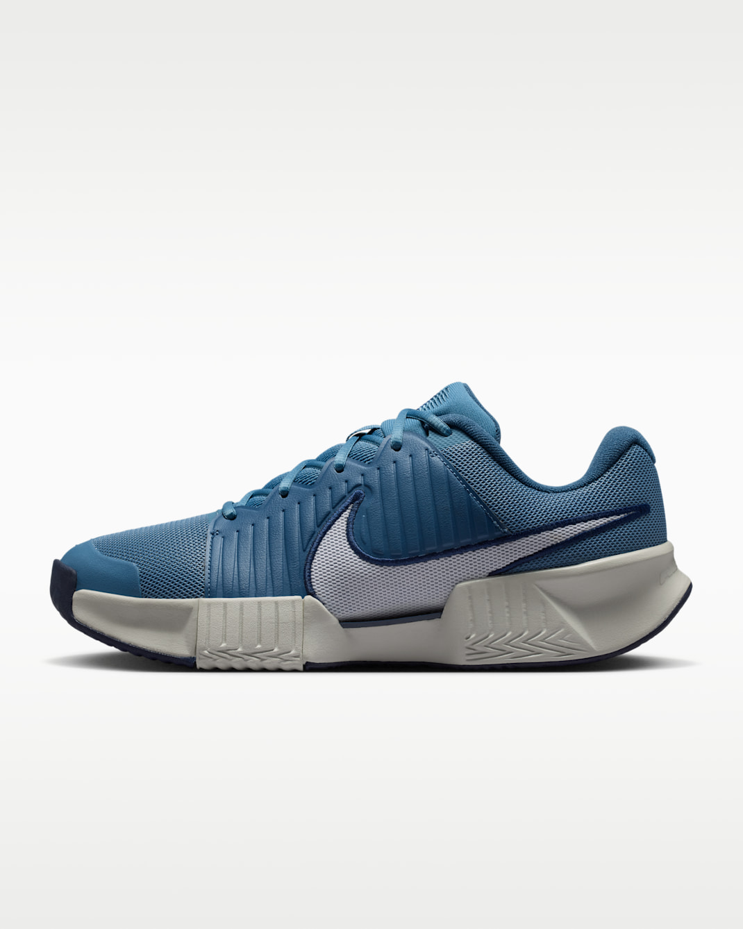 Nike Zoom GP Challenge Pro Men's Clay Court Tennis Shoes - Smoky Blue/Light Bone/New Slate/White