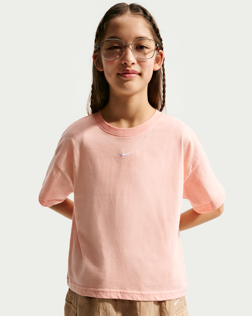 Nike Sportswear Essential Older Kids' (Girls') T-Shirt - Arctic Orange