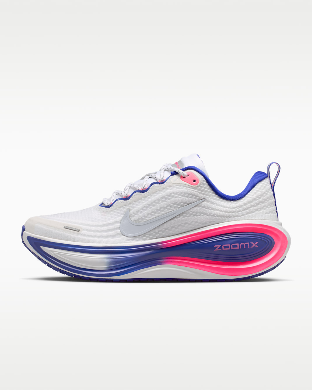 Vomero Plus SE Women's Road Running Shoes - White/Concord/Hyper Pink/Metallic Silver