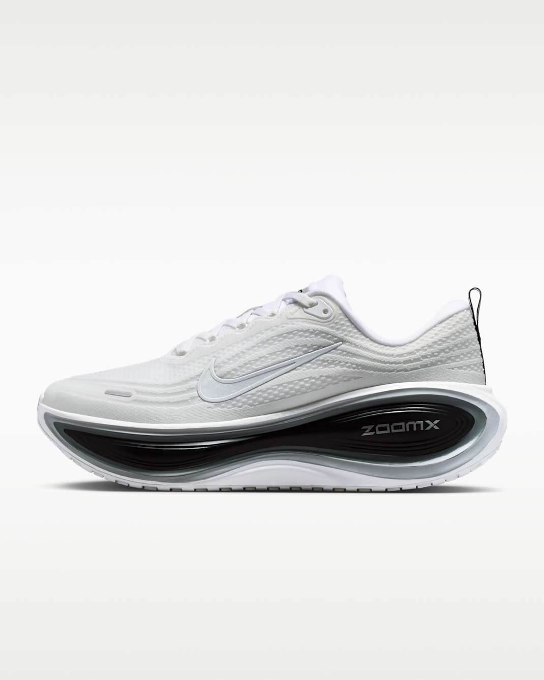 Nike Vomero Plus Men's Road Running Shoes - White/Black/Cool Grey/Metallic Silver