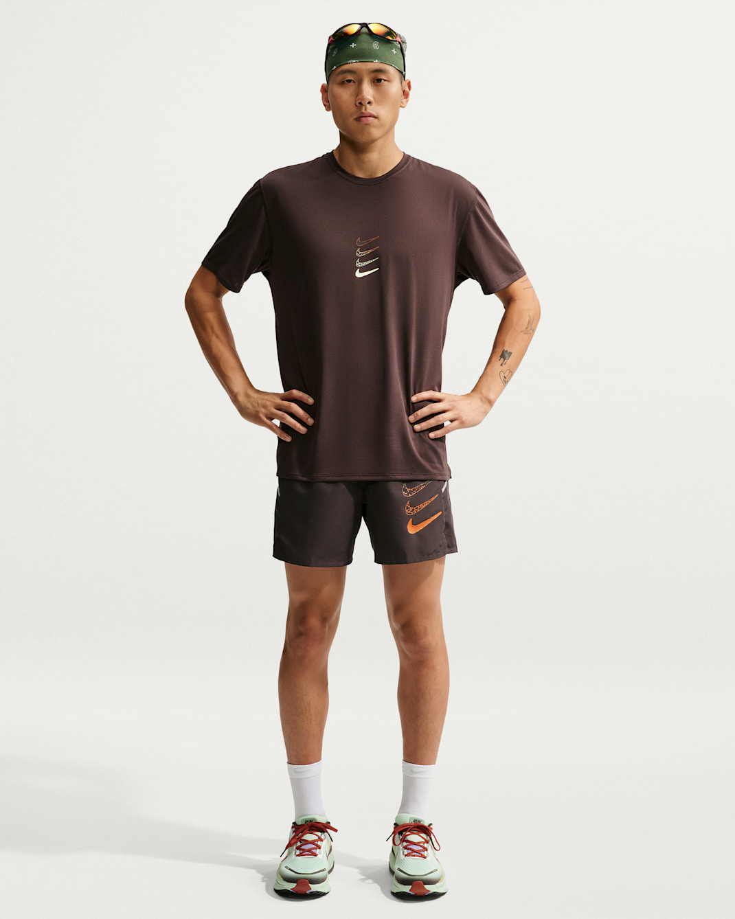 Nike Miler Men's Dri-FIT 12.5cm (Approx.) Brief-Lined Running Shorts - Tar
