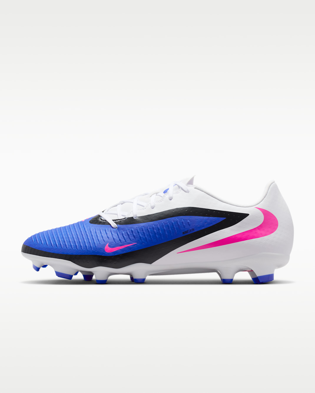 Nike Phantom 6 Low Academy Multi-Ground Football Boot - Racer Blue/White/Pink Blast