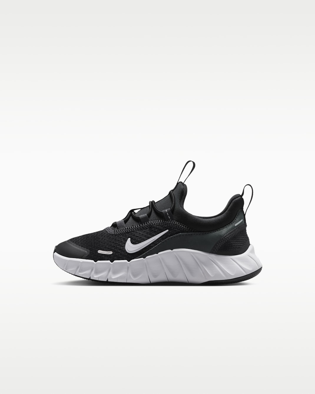 Nike Free Ride Younger Kids' Running Shoes - Black/Anthracite/White