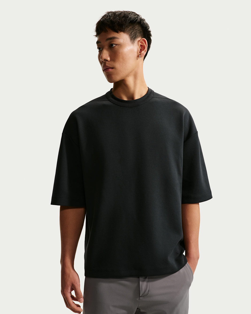 Nike 24.7 ImpossiblySoft Men's Dri-FIT Short-Sleeve Top - Black/Black/Dark Smoke Grey