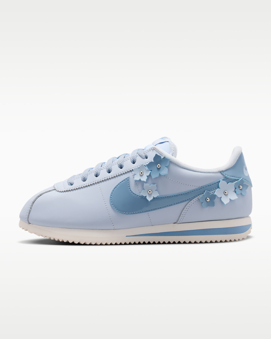 Nike Cortez Leather Women's Shoes - Hydrogen Blue/Sail/Work Blue