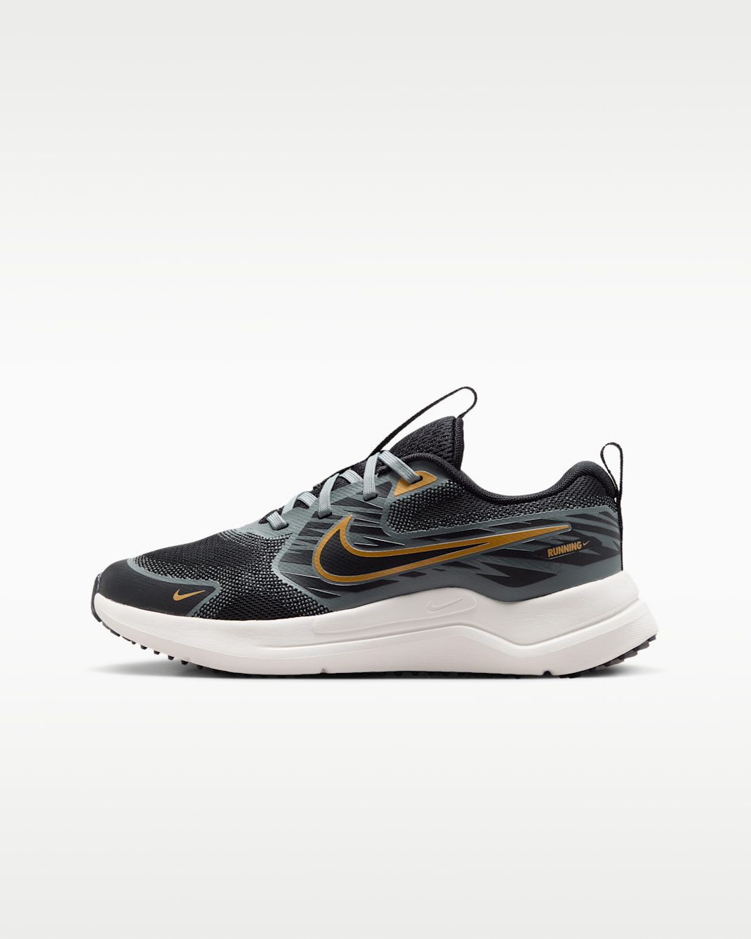 Nike Cosmic Runner Older Kids' Running Shoes - Black/Smoke Grey/Sail/Metallic Gold