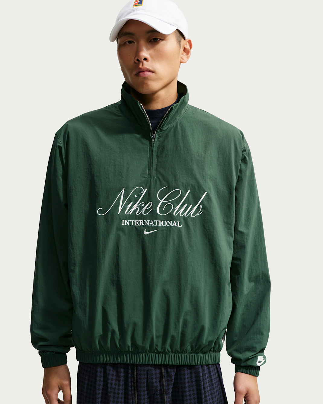 Nike Club Men's 1/2-Zip Jacket - Fir/Phantom/Phantom