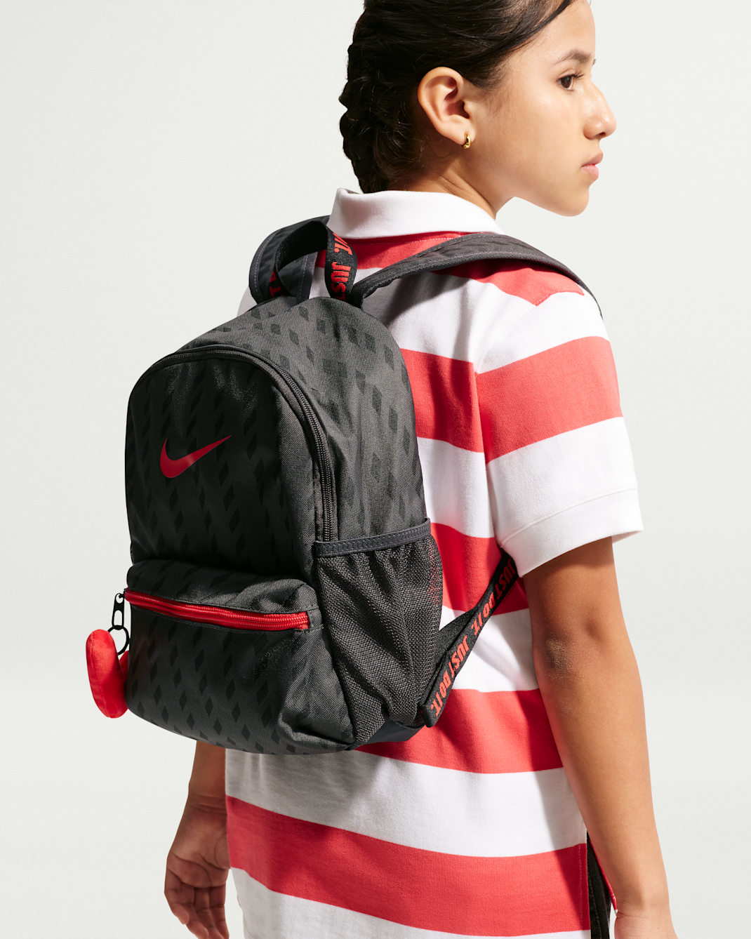 Nike JDI Backpack Kids‘ Mini Backpack (11L) - Anthracite/Black/University Red