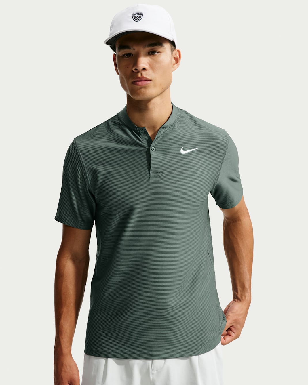 Nike Velocity Men's Dri-FIT Golf Polo - Camo Green/White